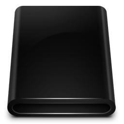 Black Drive Removable Icon 256x256 png